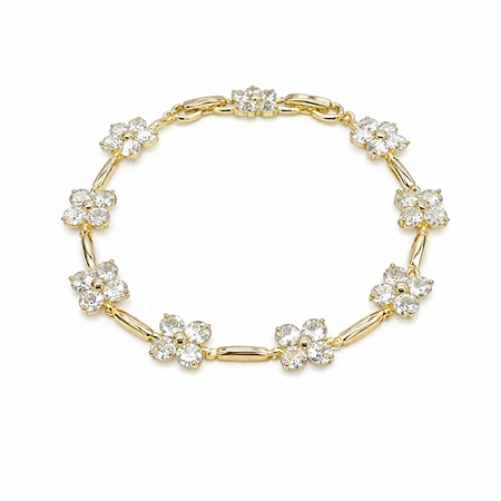 Florévia Lux – bransoletka w kolorze złotym z białymi kamieniami | Chloe DIAMOND