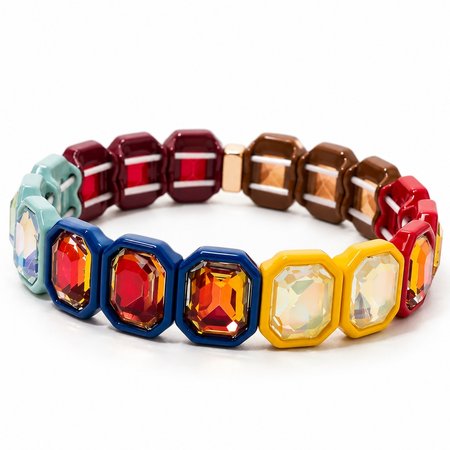 Color Fusion – bransoletka damska multicolor z cyrkoniami z tworzywa sztucznego | Chloe DIAMOND
