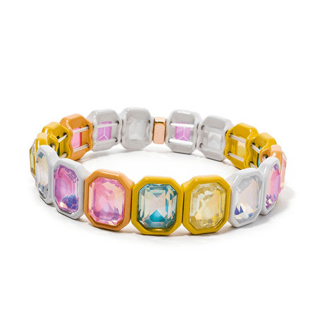 Pastel Glow – bransoletka damska multicolor z cyrkoniami z tworzywa sztucznego | Chloe DIAMOND