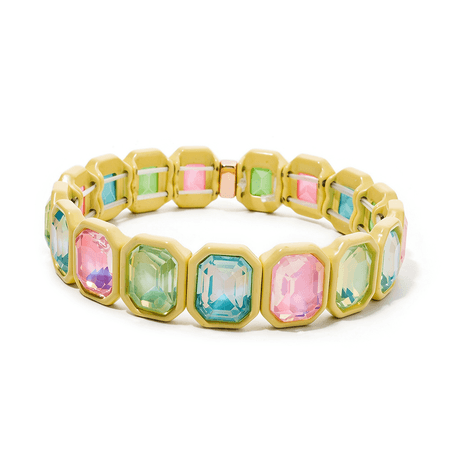 Lime Pastel – bransoletka damska multicolor z cyrkoniami z tworzywa sztucznego | Chloe DIAMOND