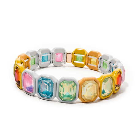 Candy Colors – bransoletka damska multicolor z cyrkoniami z tworzywa sztucznego | Chloe DIAMOND