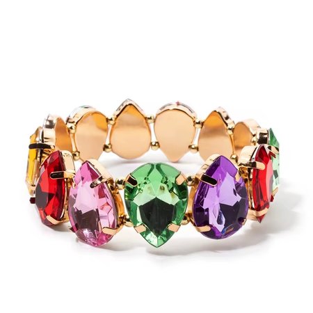 Chromavelle – bransoletka damska pozłacana 14K z kolorowymi cyrkoniami multicolor | Chloe DIAMOND