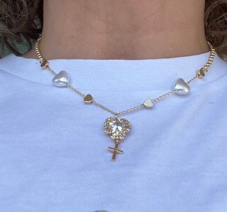 Seraphina Heart Grace – naszyjnik damski z sercami i zawieszką | Chloe DIAMOND