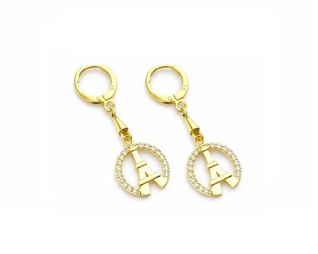 Paris Charm Eiffel – kolczyki w kolorze złotym z motywem Wieży Eiffla | Chloe DIAMOND