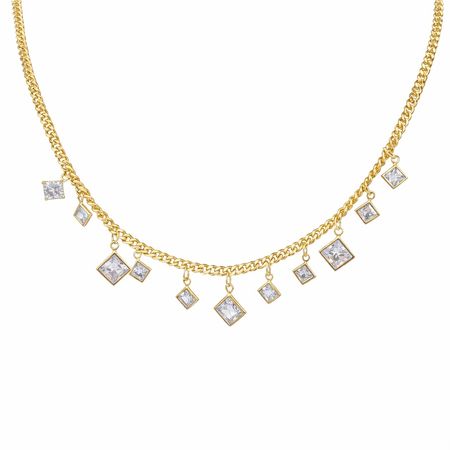 Aurielle Crystal Drop – naszyjnik damski z zawieszkami i cyrkoniami | Chloe DIAMOND