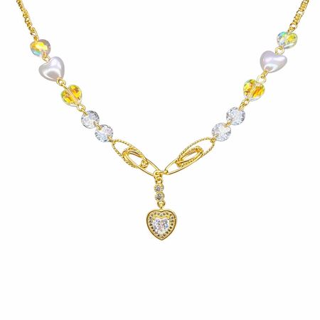 Aurielle Heart Glow – naszyjnik damski z sercem i zdobieniami | Chloe DIAMOND