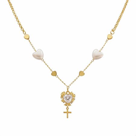 Seraphina Heart Grace – naszyjnik damski z sercami i zawieszką | Chloe DIAMOND