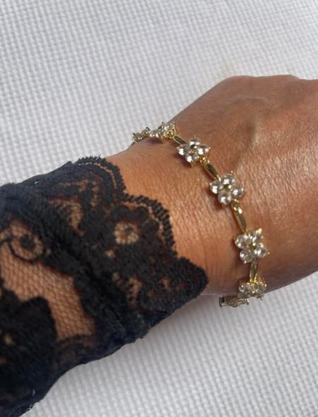 Florévia Lux – bransoletka w kolorze złotym z białymi kamieniami | Chloe DIAMOND